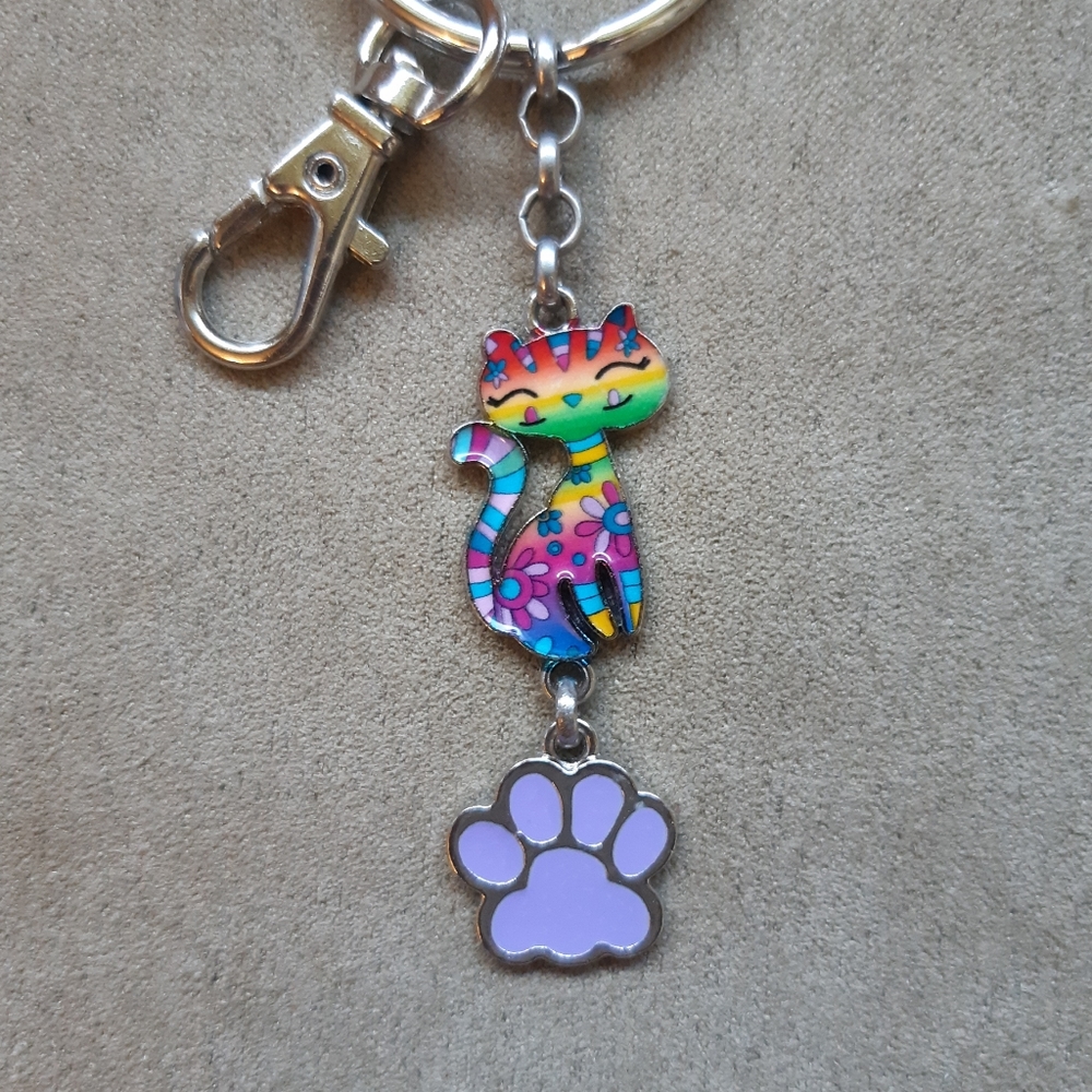 🦋2/$20🦋 Cat Lover's keychain